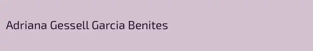 Adriana Gessell Garcia Benites